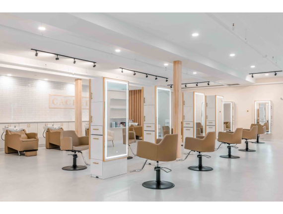 Salon Interior Design Trend: Neutral Earth Tones 