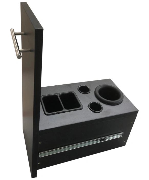 Pibbs Wave Salon Mirror & Storage Server