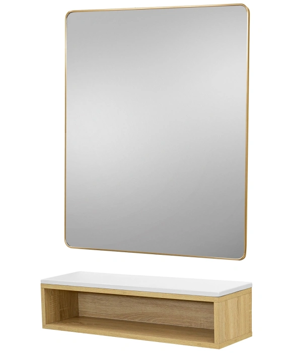 Pibbs 6003 Color Cubby Styling Station & Mirror