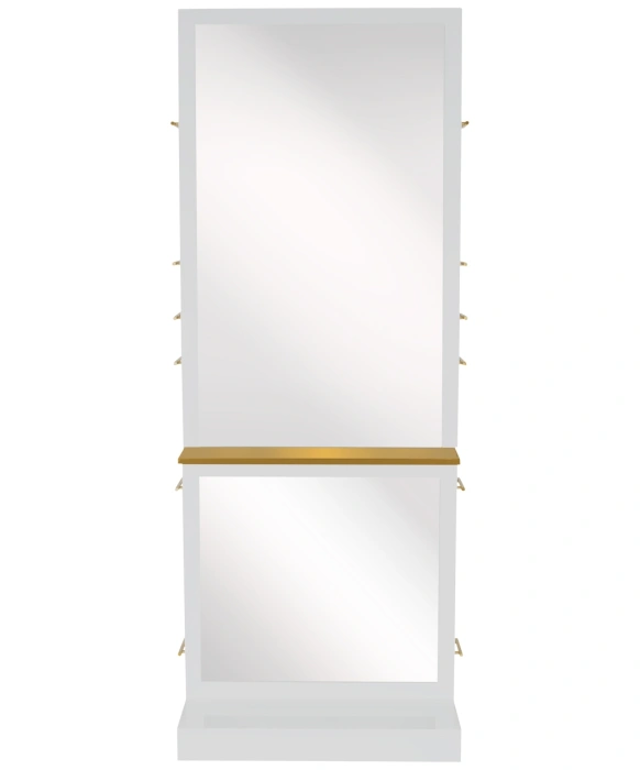 Milan Double Sided Styling Station w/ Shelf