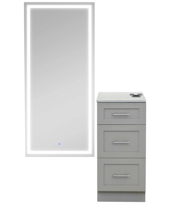 Pibbs 6050 Shaker Styling Station & Mirror