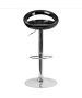 Contemporary Black Plastic Adjustable Height Stool-image4
