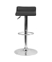 Contemporary Vinyl Adjustable Height Stool with Chrome Base-image4