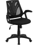 Mid-Back Black Mesh Chair with Mesh Seat-image1
