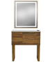 Pibbs 6002 Capri Styling Station w/ Legs & LED Mirror-image14