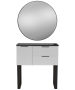 Pibbs 6002 Capri Styling Station w/ Legs & Standard Mirror-image11