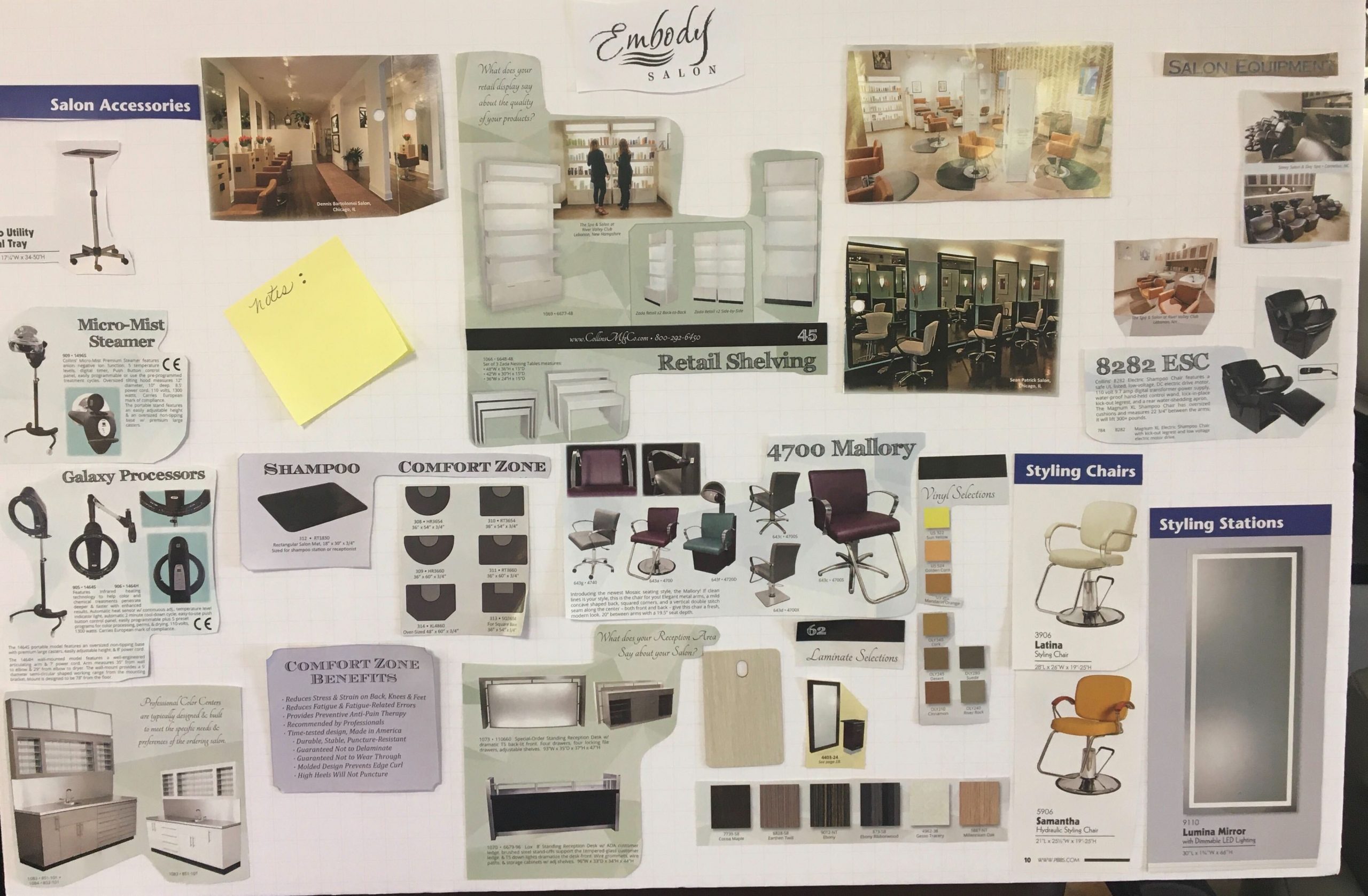 How to Make a Salon Mood Board
