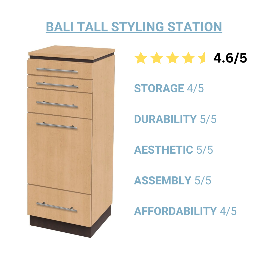 Bali Tall<br /></picture>
Free Standing Styling Station, rated 4.6 out of 5 stars.