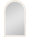 48" Arched LED Mirror - Gold  