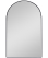 48" Arched Mirror - Black 